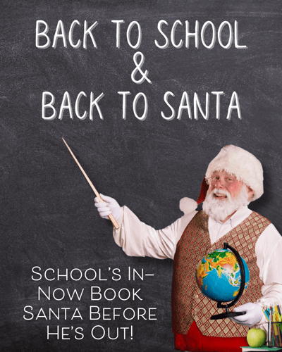 Back to School, Back to Santa: Why Now’s the Time to Book Holiday Photos