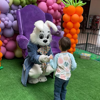 Bunny Cares: A Boy with Autism Meets the Easter Bunny for the First Time