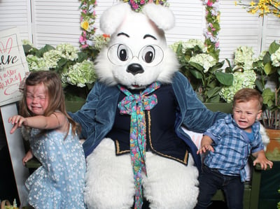 These Kiddos Were Not Egg-Cited to Meet the Easter Bunny
