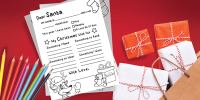 Download Your FREE Letter to Santa Coloring Activity